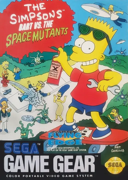 Обложка игры Simpsons, The: Bart vs. the Space Mutants